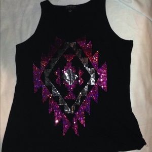 Plus Sized Sequences Sleeveless Shirt Size 2X